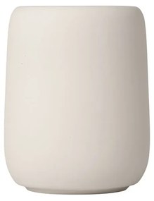 Krémovo-biely pohárik na zubné kefky Blomus Sono, 300 ml