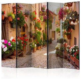 Paraván - The Alley in Spello (Italy) II [Room Dividers] Veľkosť: 225x172, Verzia: Akustický