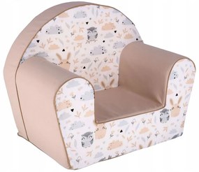 Detské kresielko MINI - Zvieracia partička - béžové