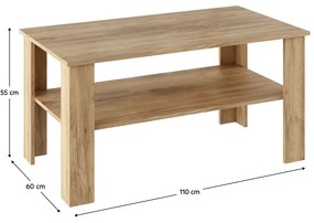 Konferenčný stolík, dub artisan, GAUDI