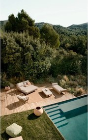 Záhradná pohovka z masívu akácie v prírodnej farbe Catalina – Kave Home