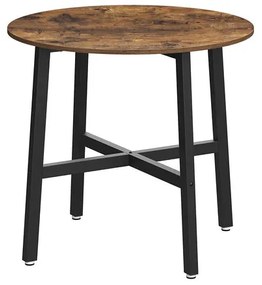 Jedálenský stôl Paige 80x75x80 cm (hnedá)