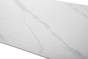 Noela Jedálenský stôl s keramickou doskou v dekore bieleho mramoru CERAMON 120