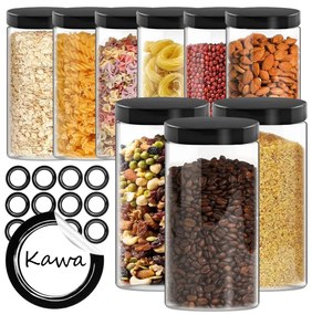 Sada deviatich nádob FRASCO priesvitná (9 ks)