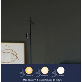 Nordlux - LED Stmievateľná stojacia lampa OMARI 2xLED/3,2W/230V čierna