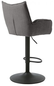 Sivé barové stoličky s nastaviteľnou výškou v súprave 2 ks Marilla – Unique Furniture
