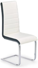 Halmar Jedálenská stolička K132, čierno-biela