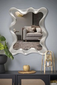 Nástenné zrkadlo DECO strieborné