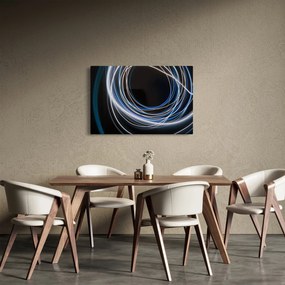 Obraz modrých liniek (90x60 cm)