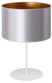 Duolla - Stolná lampa CANNES 1xE14/15W/230V pr. 20 cm strieborná/medená/biela