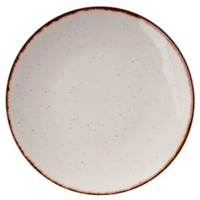 Jedálenská sada 24 ks béžová/hnedá/porcelán