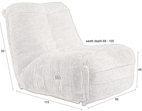 Hnedé polohovacie relaxačné kreslo Hamilton – Dutchbone