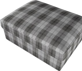 Poťah na podnožku Kivik farba produktu sivá látka zapletaná, vzorované