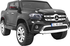 Ramiz Mercedes Benz X-Class pre deti Čierna Pickup + Pilot + pohon 4x4