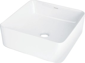 Deante Umývadlo na dosku Jasmin 34,5x34,5 cm - CDJ 6U3S, keramika