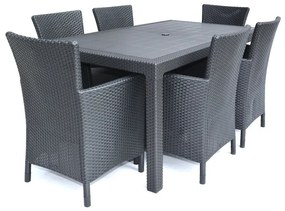 KETER MELODY stôl 161 x 95 x 75 cm, grafit 17190205