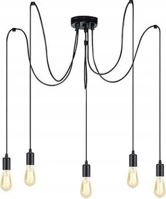 BERGE Závesná lampa PAVOUK 5xE27