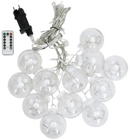 Aigostar - LED vonkajší vianočný reťazec 120xLED/6W/230V/8 funkcií 3x0,6m IP44 studená biela+DO