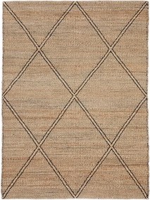 Ručne tkaný jutový koberec v prírodnej farbe 200x300 cm Vallalta – Kave Home