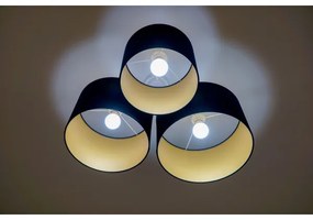 Duolla - Stropné svietidlo ROLLER TRIO 3xE27/60W/230V modrá