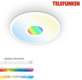 Telefunken 319306TF - LED RGBW Stmievateľné svietidlo LED/22W/230V + DO