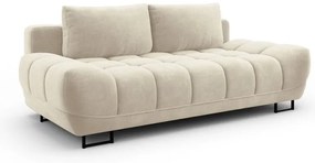 Béžová trojmiestna rozkladacia pohovka so zamatovým poťahom Windsor &amp; Co Sofas Cirrus