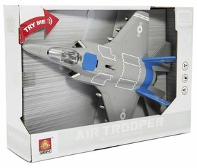 Lietadlo/stíhačka plast 31cm na batérie so svetlom so zvukom v krabici 32x22,5x9cm