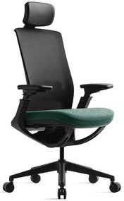 BESTUHL Kancelárska stolička ROLY BLACK zelená deep green