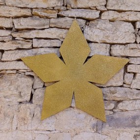 DECOLED Zlatá hviezda, 2D, 80 cm