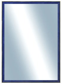DANTIK - Zrkadlo v rámu, rozmer s rámom 50x70 cm z lišty Inclinata colori modrá (3139)