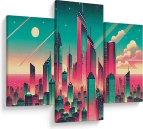 Obraz – Veľkomesto v pop-art štýle (90x60 cm)