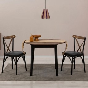 Jedálenský stôl Oliver Walnut Black