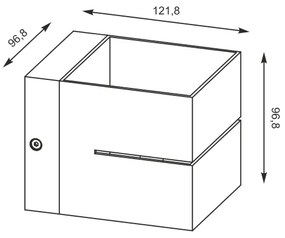 Zuma Line 91066-N - Nástenné svietidlo TRANSFER WL 1xG9/40W/230V biela