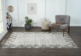 My Flair, Kusový koberec My Mood creme, 80x150, šedá, chodba / predsieň