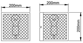 Brilliant - Nástenné svietidlo MAZE 1xE27/40W/230V čierna