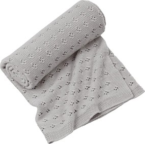 Bambusová prikrivka svetlo šedá 80×100 cm