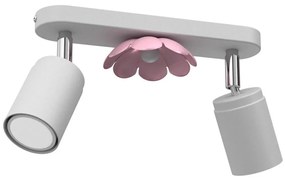 Bodové svietidlo FLOWER 2xGU10/8W/230V biela