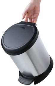 Curver Odpadkový kôš Decobin 5 l, strieborná