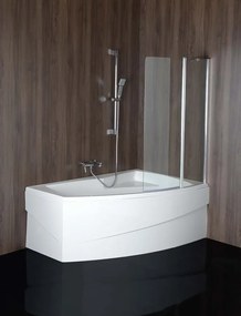 Polysan Polysan, MAMBA R asymetrická vaňa 160x95x44cm, biela, 28111