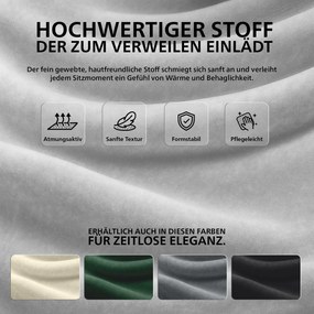 Jedálenská stolička Luena zamat - zelená