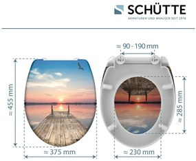 Schütte WC sedadlo z duroplastu (Západ slnka na oblohe)  (100335933)