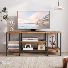 TV stolík Vasagle Werry 120 cm čierny/hnedý