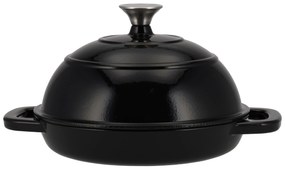 Silvercrest®  Liatinový hrniec/forma na chlieb Premium (okrúhly, čierna)  (100393138)