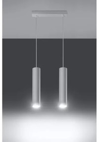Sollux SL.0324 - Luster na lanku LAGOS 2 2xGU10/10W/230V biela