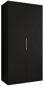 Skriňa Marbella I 100 čierna/strieborný