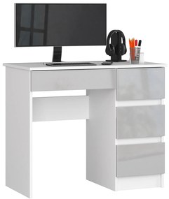 PC stolík Benicio II (biela + metalický lesk) (P). Akcia -22%. Vlastná spoľahlivá doprava až k Vám domov. 1069648