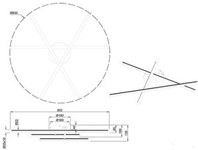 Trio - LED Stmievateľný prisadený luster SMARAGD 3xLED/8W/230V 3000-6000K