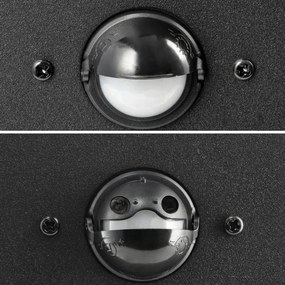 BERGE Záhradná lampa Malibu - ME0021 - E27 - 60 cm - čierna - pohybové čidlo