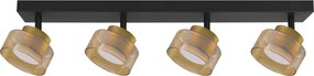 Brilagi - Bodové svietidlo AURA LUX 4xGX53/30W/230V čierna/zlatá