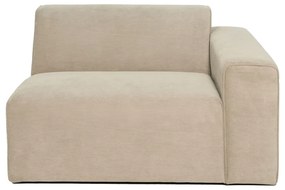 Béžový menčestrový modul pohovky (pravý roh) Sting - Scandic